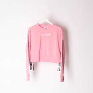 Adidas Originals Side Tape Cropped Sweatshirt